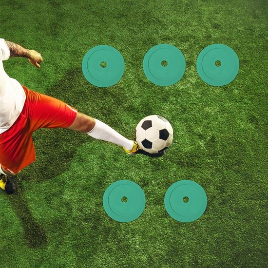 Voetbal Markeerschijven - Trainingsschijven - Sport Training - Levendige Zichtbaarheid - 15 Centimeter - Groen — afbeelding 3