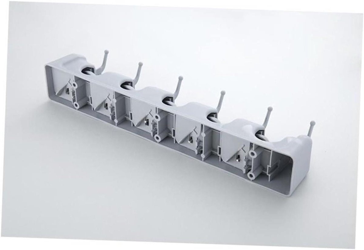 Bezemhouder Dweilhanger - Mop Rek - Opruimen Huis - Antislip Ontwerp - 40 cm - Grijs