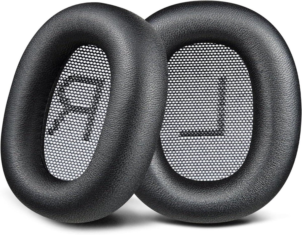 Vervangende Oorkussens - Earpads Kussens - Hoofdtelefoon Gebruik - Hoogwaardig Traagschuim - 17.6 x 10.8 cm - Oneindig Zwart
