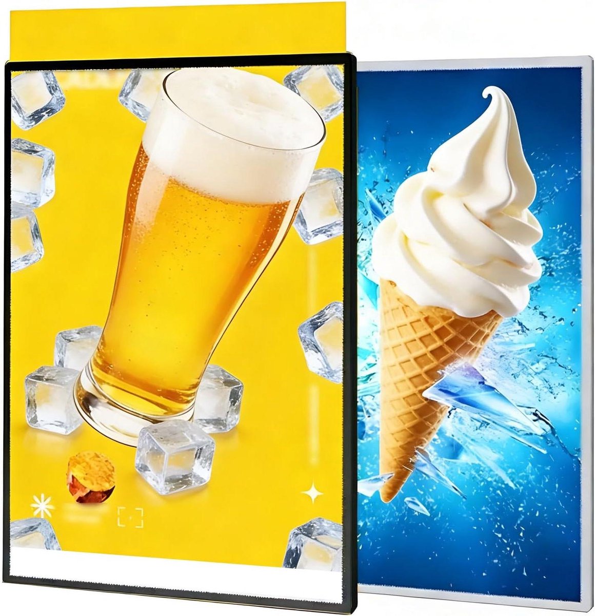 LED Lichtbox - Reclamebord Display - Visuele Communicatie - Ultradun Design - A1 Formaat - Zwart