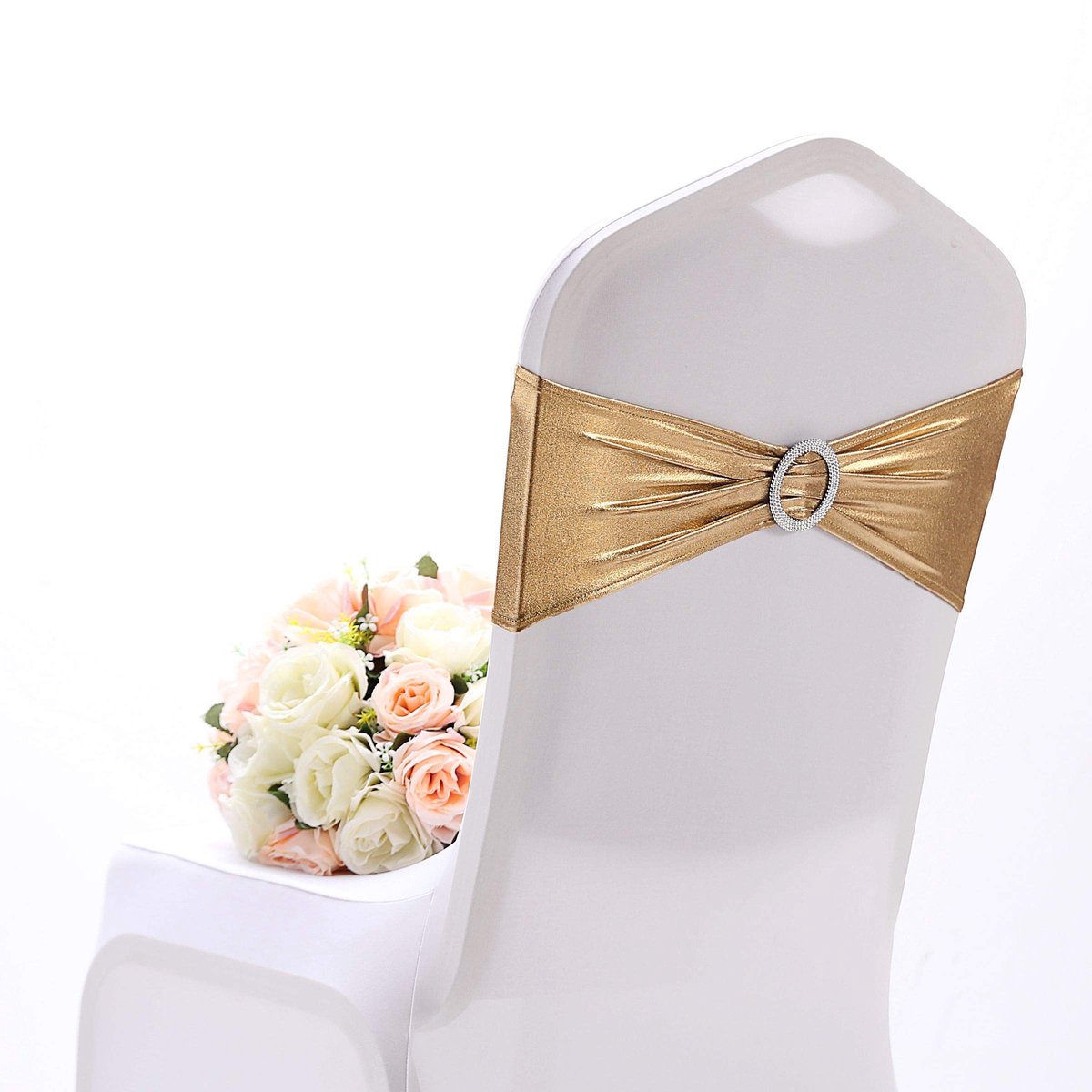Dailygoods - Set van 10 Stretch Stoelstrikken voor Decoratie