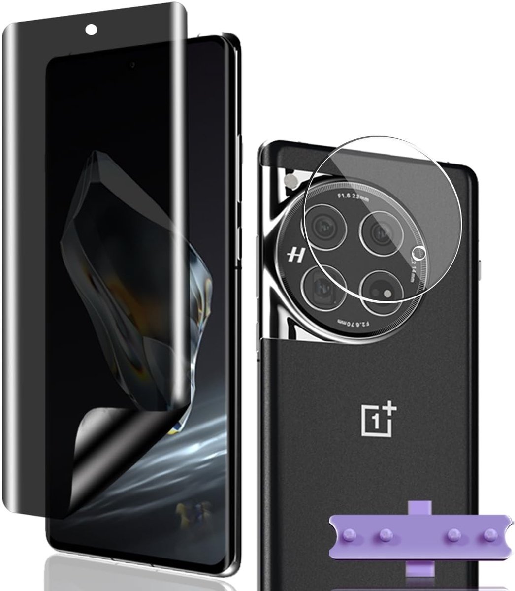 Dailygoods - Innovra - Privacybeschermfolie voor OnePlus 12 met Camerabescherming