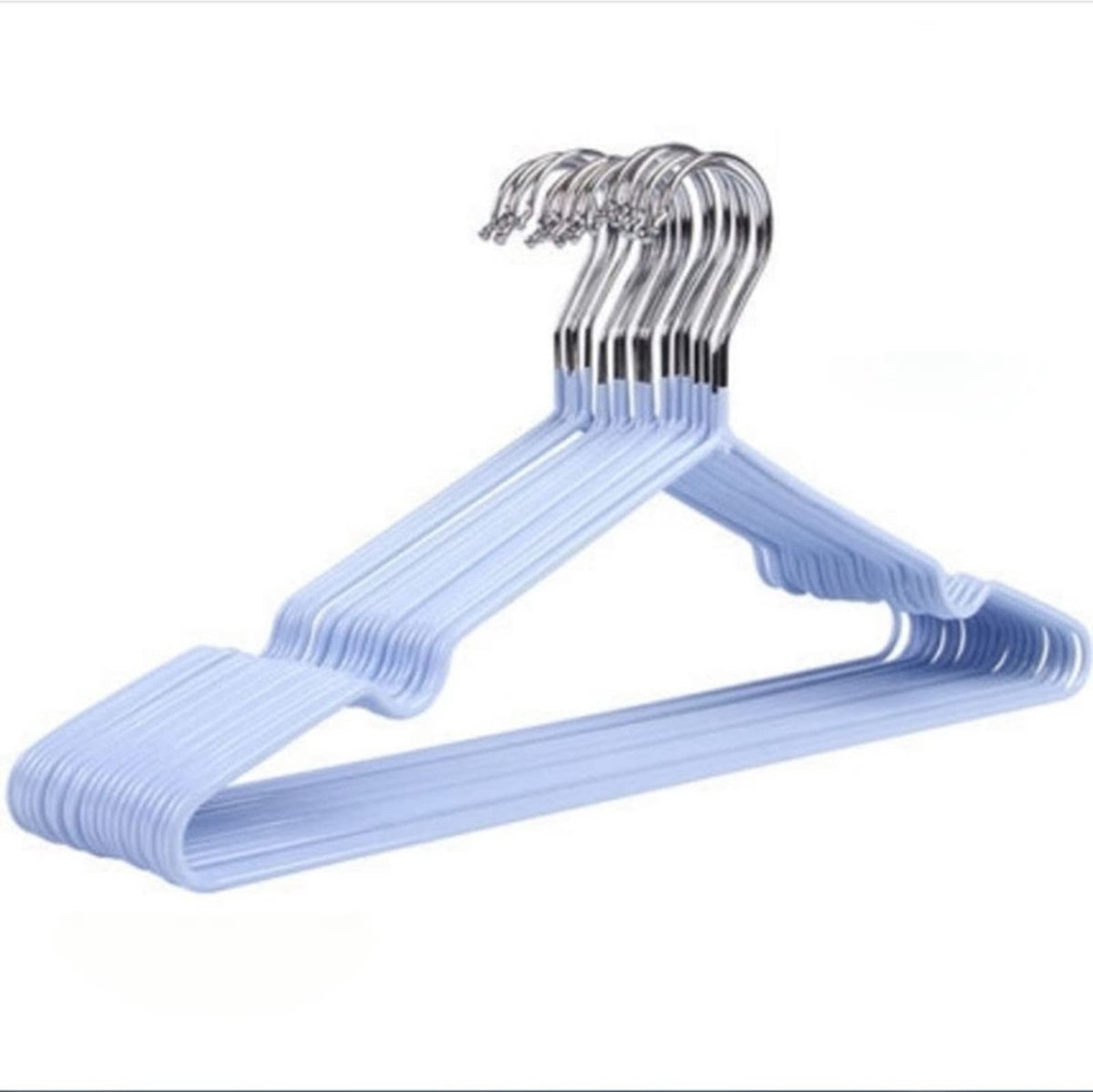Dailygoods - 10 Stuks Ruimtebesparende Antislip Hangers voor Kleding