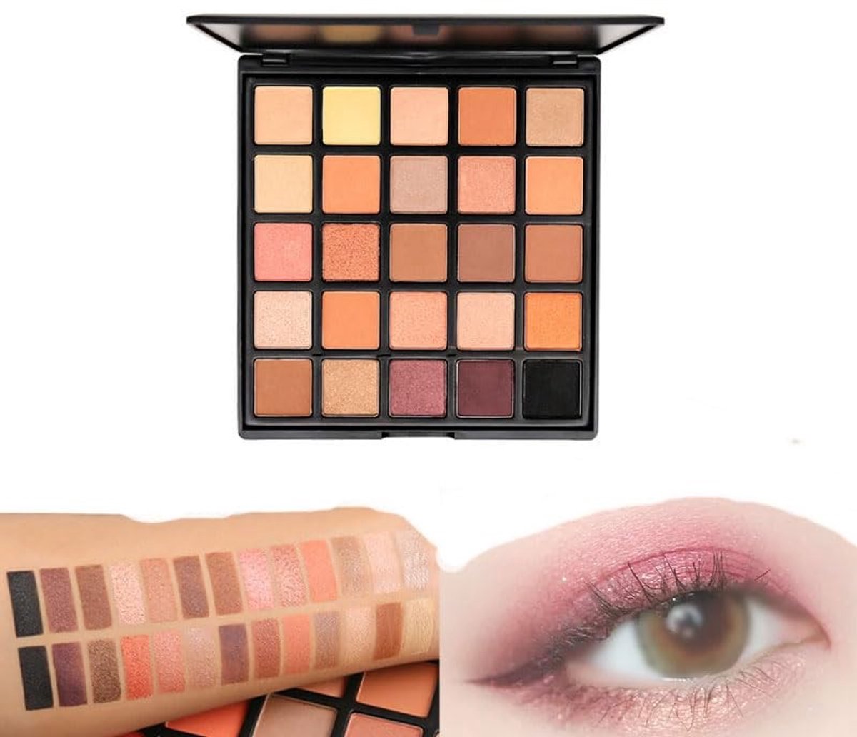 Dailygoods - Oogschaduwpalet met 25 Kleuren, Waterbestendig en Zweetbestendig