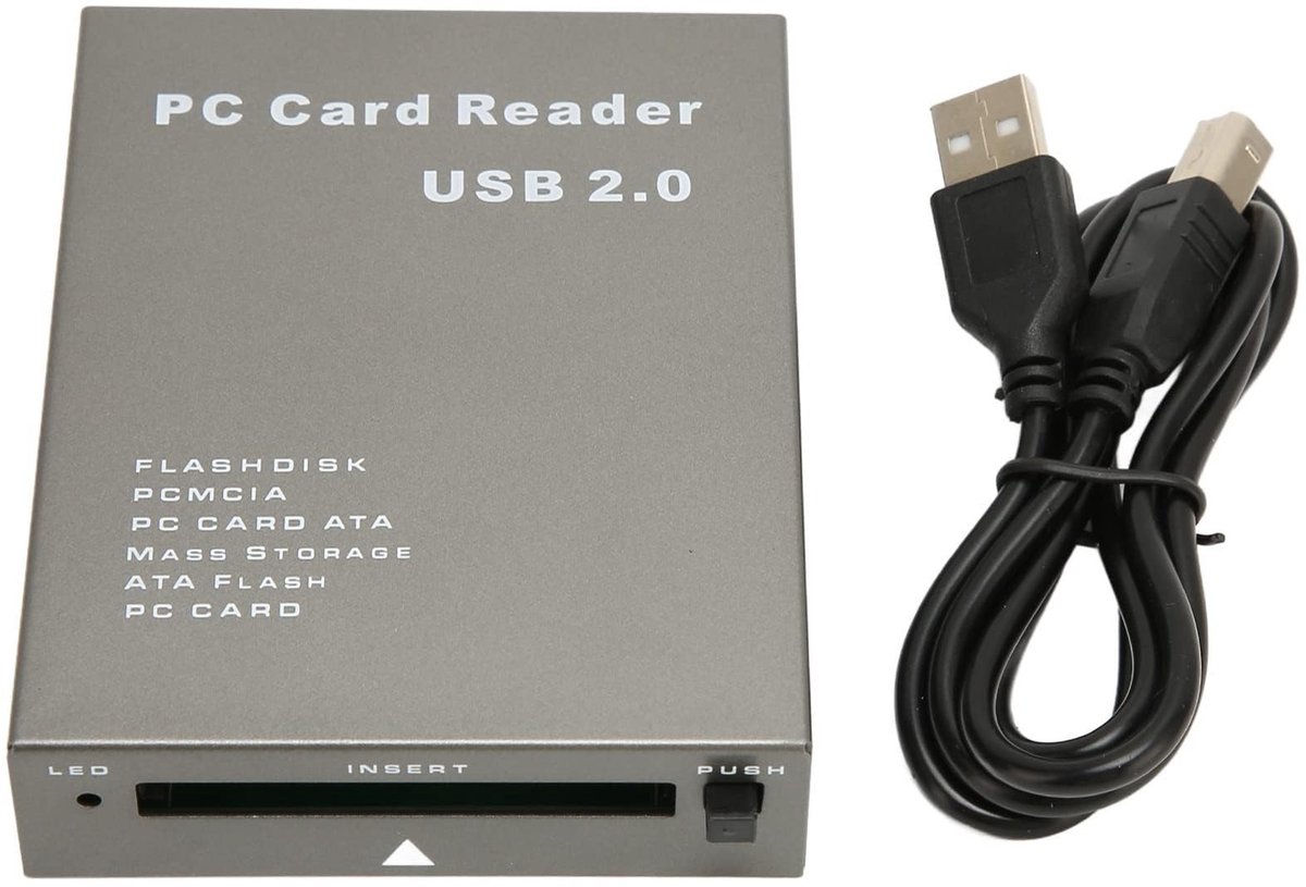 Dailygoods - USB 2.0 PCMCIA Kaartlezer voor Verschillende Geheugenkaarten