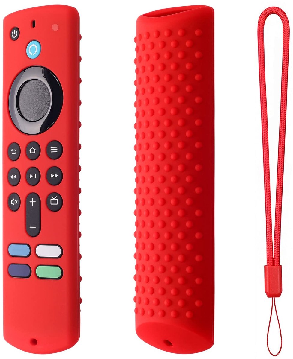 Dailygoods - Antislip Siliconen Hoes voor Afstandsbediening met Sleutelkoord