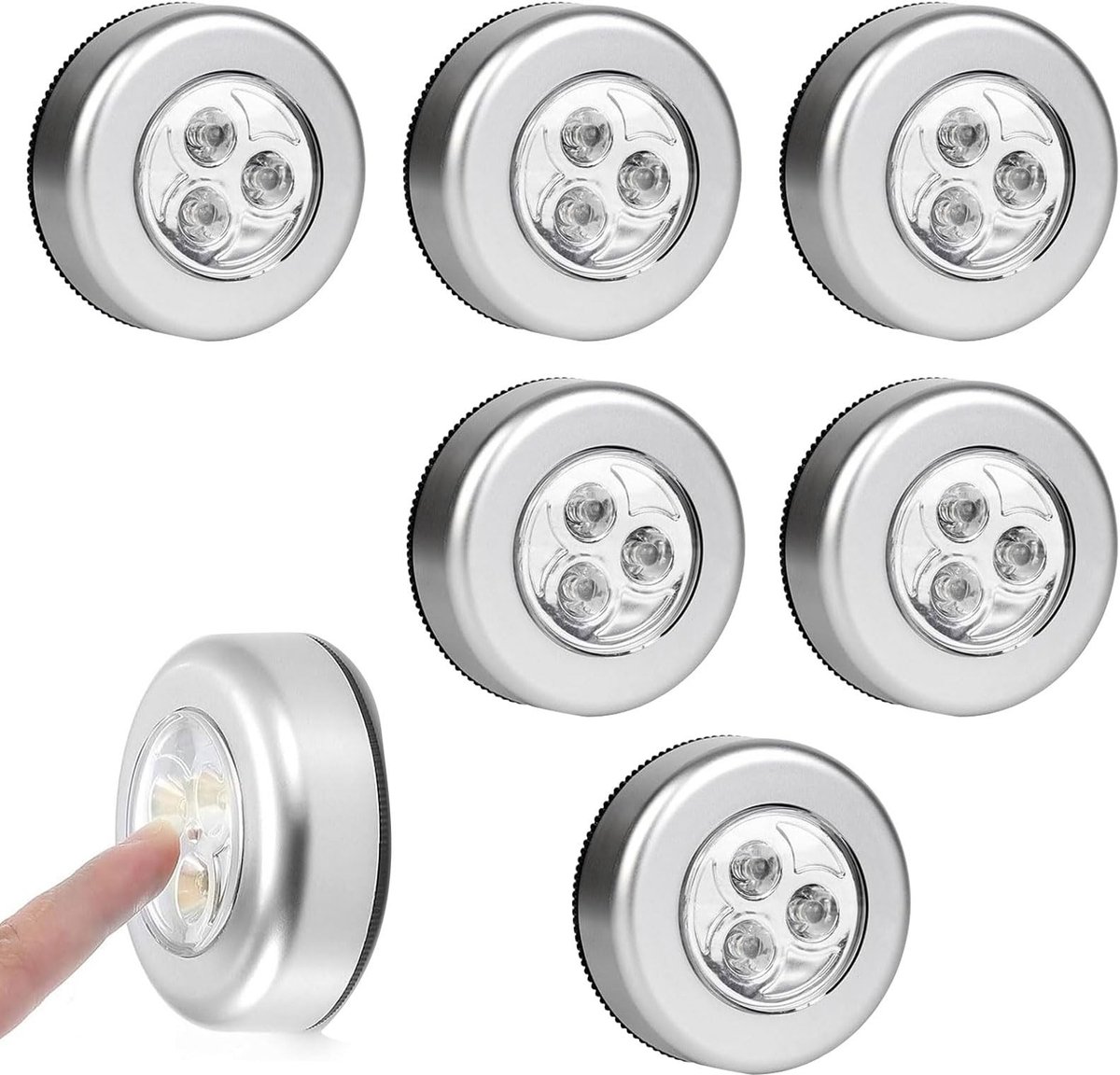 Dailygoods - Bewegingssensor Licht voor Binnen, Set van 6 Stuks