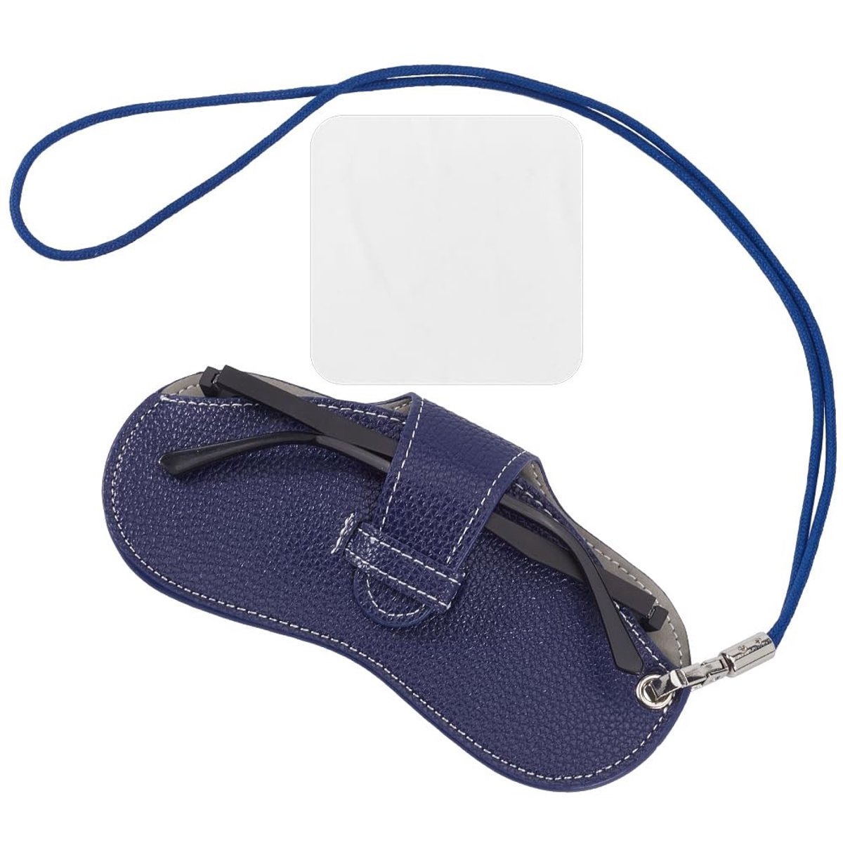 Dailygoods - Dailygoody - Brillenkoker Zonnebril Etui - Draagbare Tas - Donkergroen - Slank en Licht - Perfect voor Reizen - Inclusief Reinigingsdoek