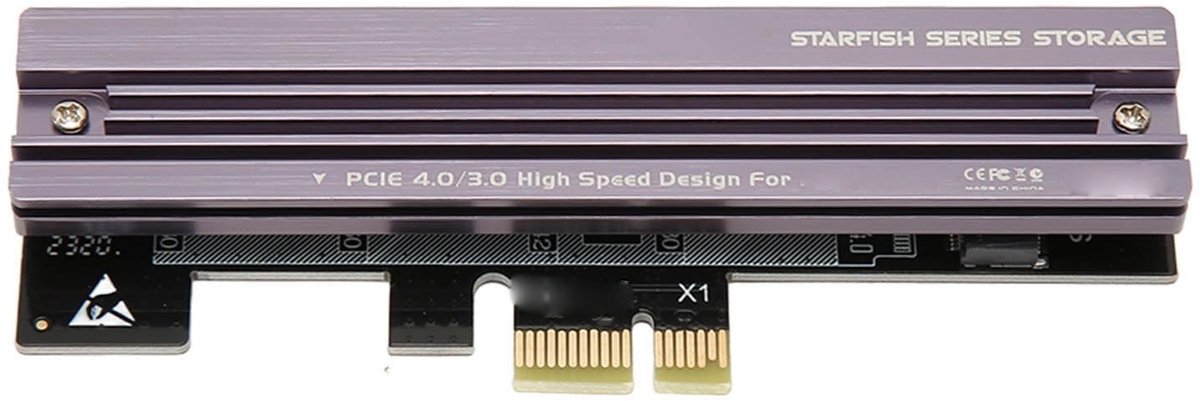 Dailygoods - M.2 NVMe naar PCIe Adapter met Koellichaam