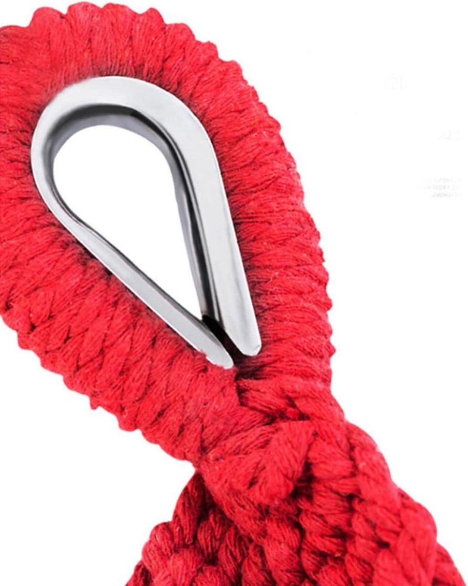 Dubbele Hangmat - Outdoor Relax - Kamperen en Tuin - Hoge Kwaliteit Canvas - 280 x 150 cm - Rood