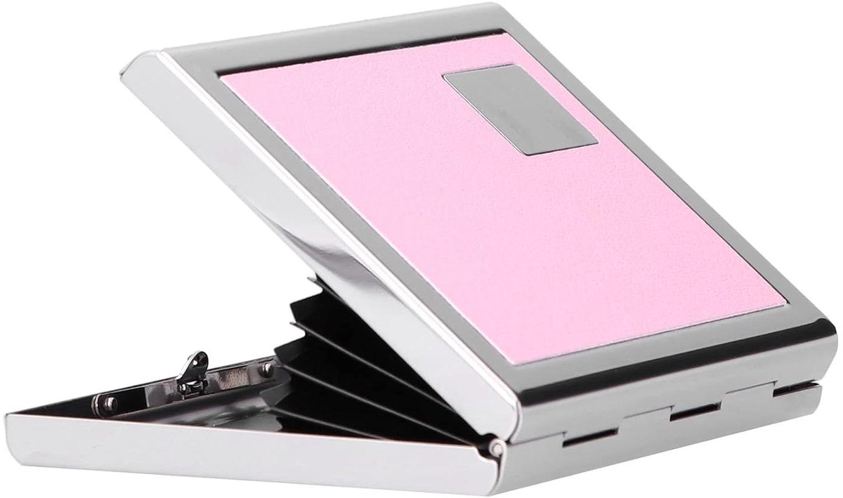 Kaarthouder - Creditcard etui - Kaarten bewaren - Antimagnetische voering - 6 sleuven - Roze