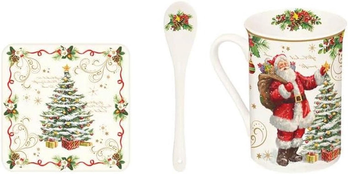 Porseleinen Mok - Koffiebeker Theeglas - Genieten van Drankjes - Stijlvol Design - 250 ML - Wit