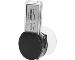 Digitale Hygrometer - Temperatuur Meter - Reptielen Terrarium - Real-time Monitoring - IP5 Waterdicht - Zwart