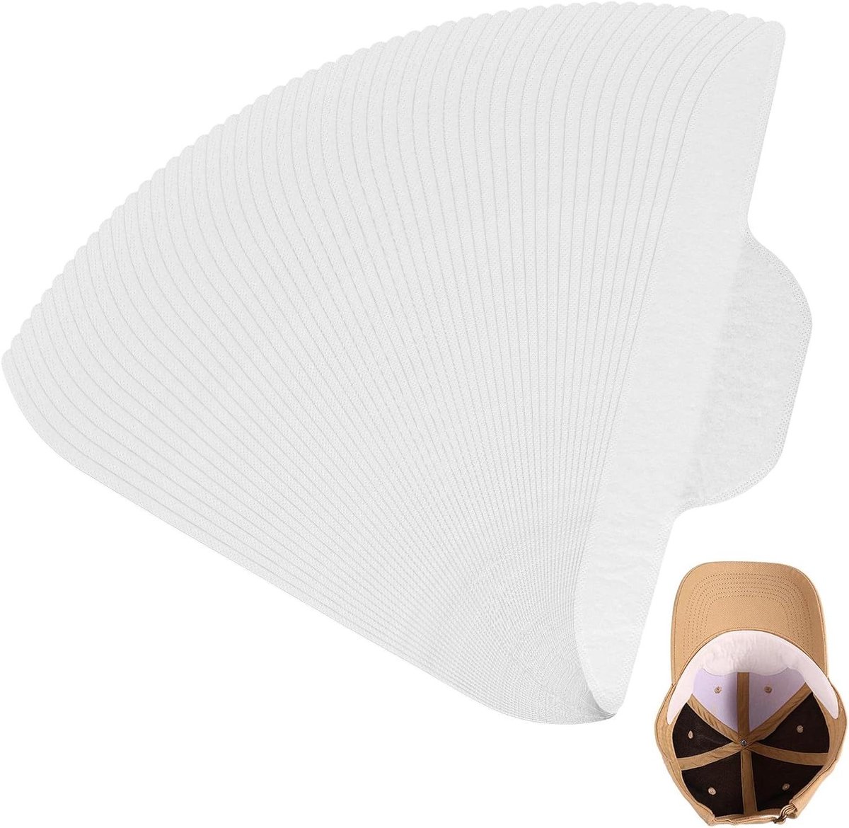 Hoed Zweet Inlegzolen - Vocht Absorberende Pads - Fris Blijven - Zelfklevend - 50 Stuks - Wit