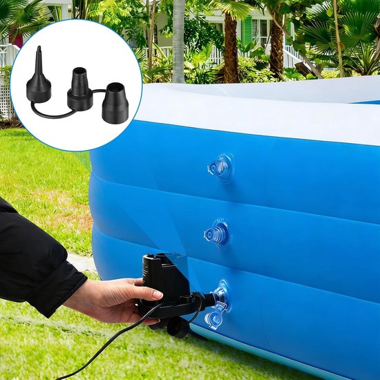 Luchtpomp Adapter Set - Ventiel Converter - Watersport Accessoires - 3 Maten Inbegrepen - 3 Stuks - Zwart — afbeelding 3