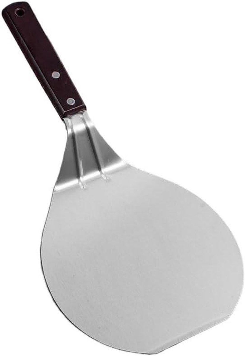 Pizza Schep - Bak Spatel - Zelf Bakken - Hittebestendig Handvat - 6.5x13.5 inch - Zilver