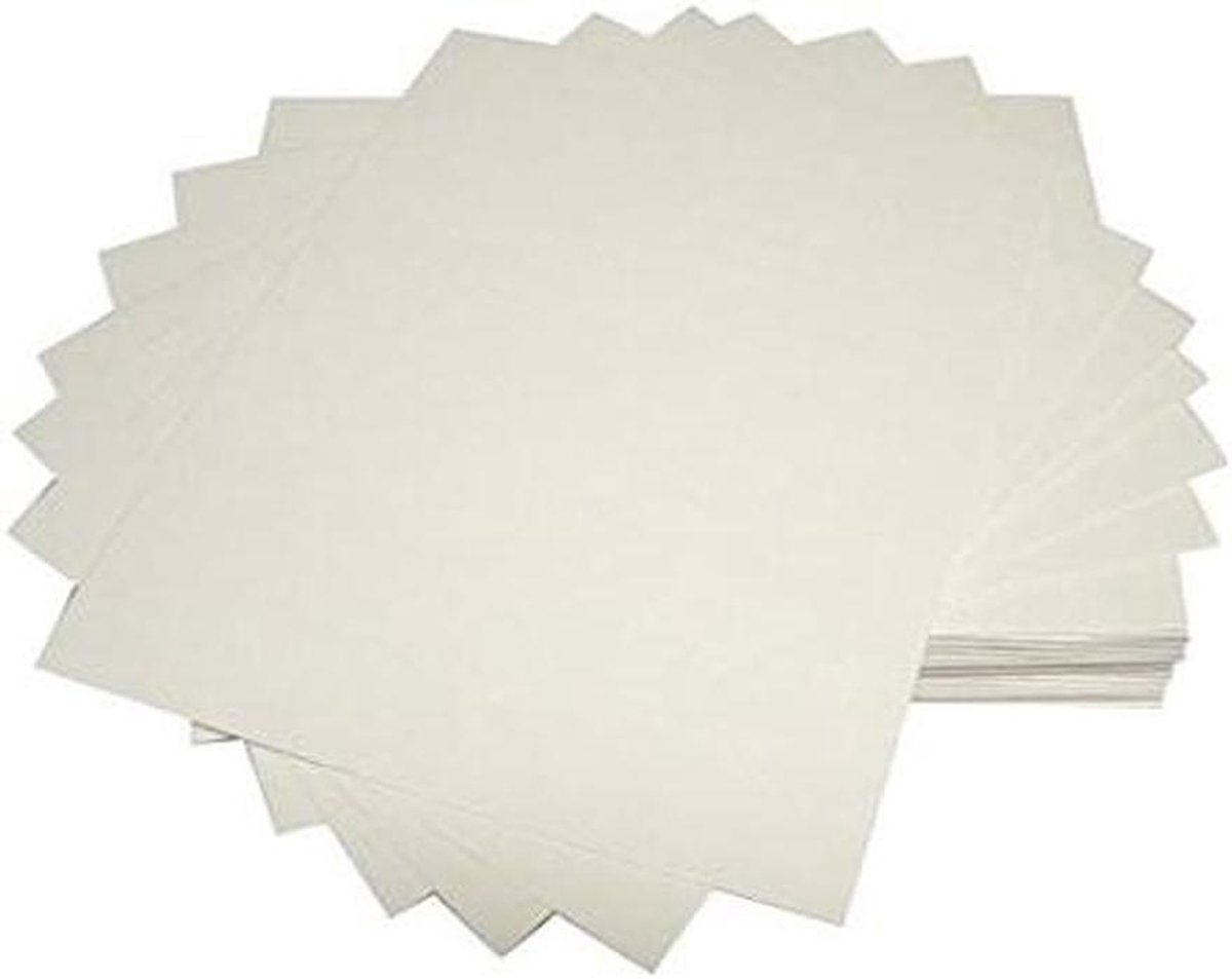Achterwand Pakket - Backing Boards - Knutsel Projecten - Zuurvrij Materiaal - 12 x 12 Inch - Wit