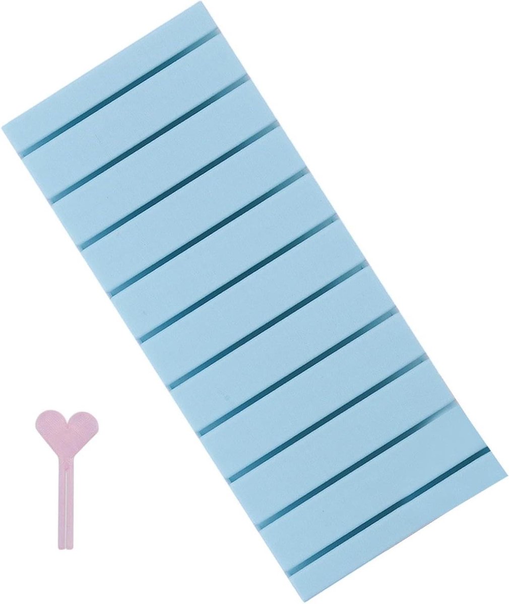 Beschermhoes voor nagelfolie, manicure-gereedschapshouder met 10 vakken, 3D-bedrukte etui voor nagelstickers, voor thuis, reizen, salon, studio, professionals en vrouwen