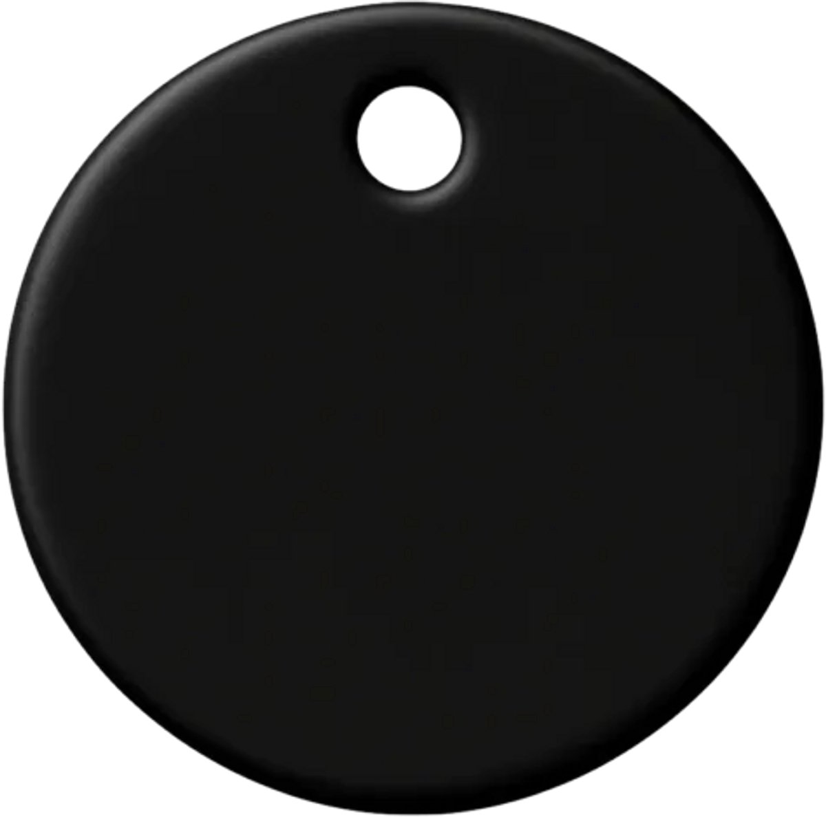Zwarte RVS Ronde Dierenpenning – Stoer, Duurzaam & Gegraveerd (3cmx3cm)