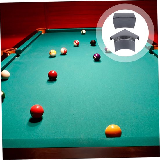 Biljart Hoek Liners - Tafel Pockets - Bescherming Tafelranden - Vermindert Slijtage - 5.4X4.5X4.3CM - Zwart — afbeelding 2