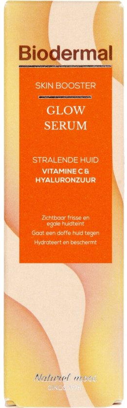 Biodermal Skin Booster Glow serum – Serum voor een stralende huid met hyaluronzuur en Vitamine C - Hyaluronzuur serum 30ml