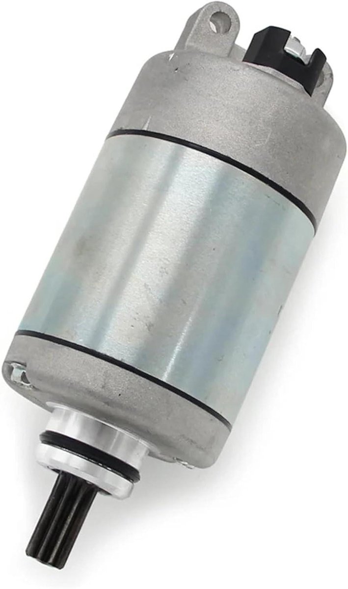 Motorfiets Startmotor - Startmechanisme Motor - Motor Starten - Stevige Metalen Constructie - 12V - Zwart