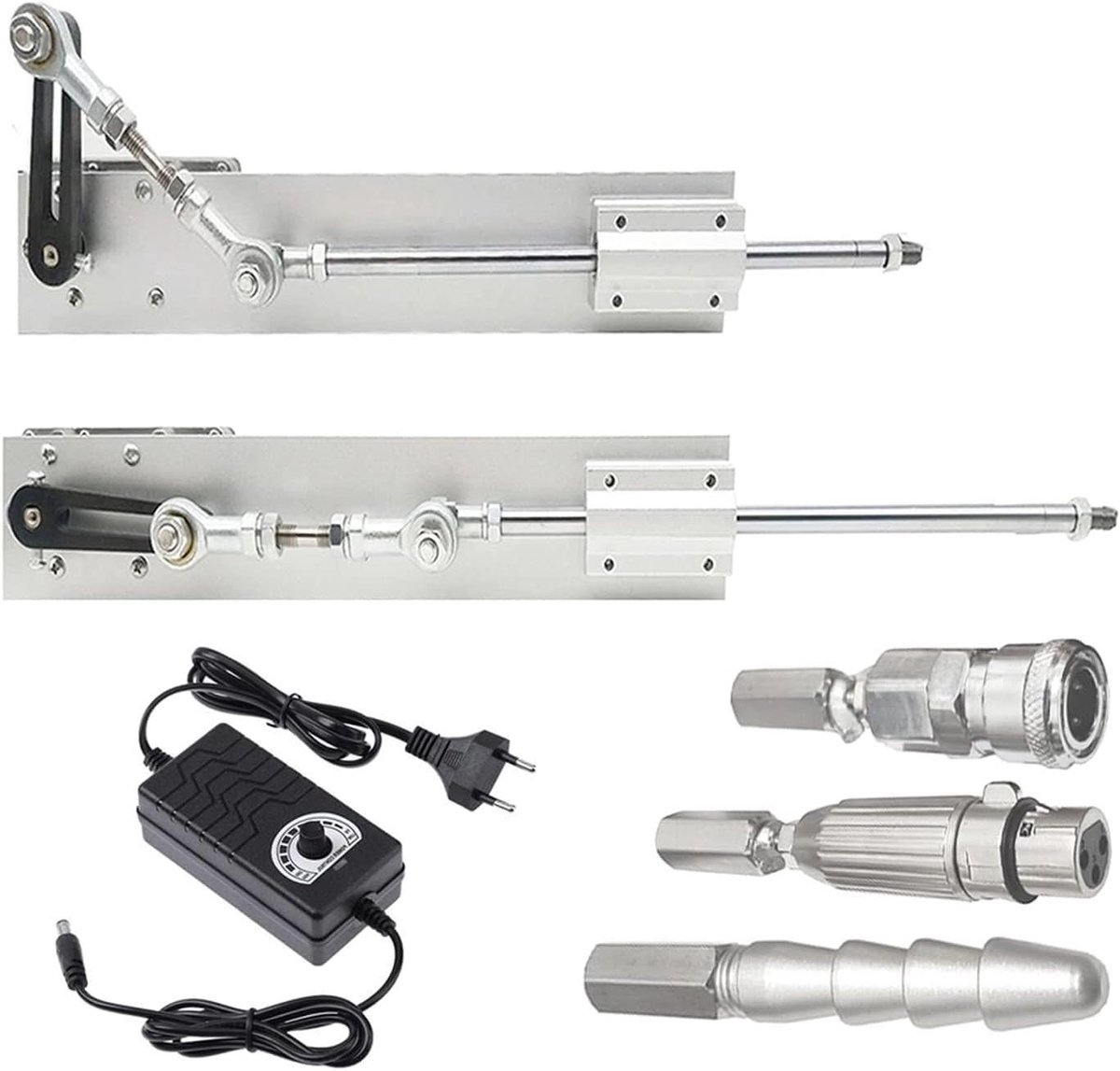 Lineaire Actuator - Motor - Beweging Creëren - Borstel Commutatie - 24V 80mm - Zilver