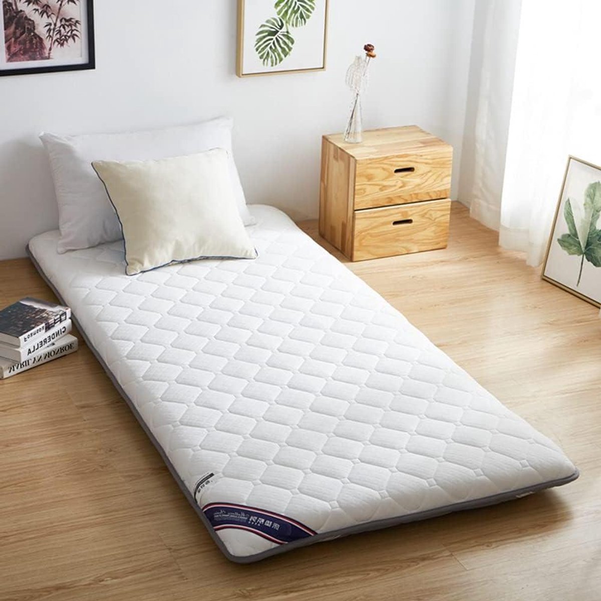 Japanse Tatami Matras - Opvouwbaar Slaapmat - Comfortabel Slapen - Ongeveer 6cm Dik - 90x200 cm - Efficiënt Ontwerp