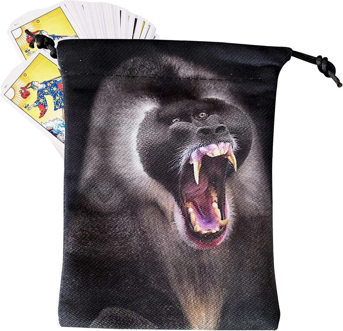 Tarot Tas - Opbergzakje - Bescherming Items - Uniek Dierenpatroon - 13x18cm - Multicolor