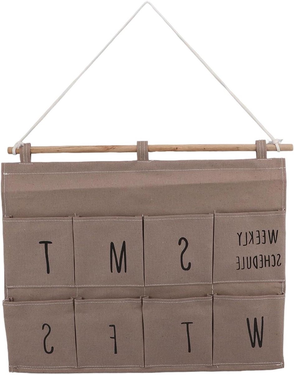 Hangende Opbergzak - Wand Organizer - Ruimte Besparen - 8 Vakken Ontwerp - 50 x 41 cm - B-type