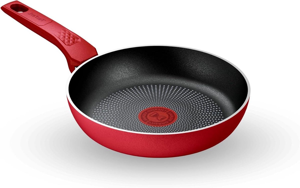 Koekenpan Dagelijks Koken Titanium Antiaanbaklaag 20 cm Rood