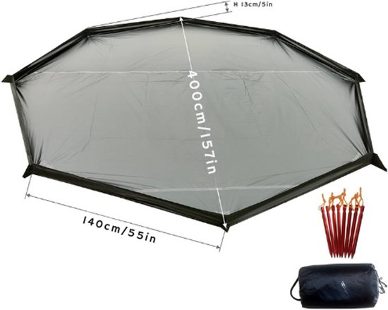 Tipi Tent 1-4 Personen - Camping En Hiking Sfeertent Met Kachelaansluiting - Verwarmde Shelter Hut - Snel Op Te Zetten Outdoor Tent — afbeelding 3