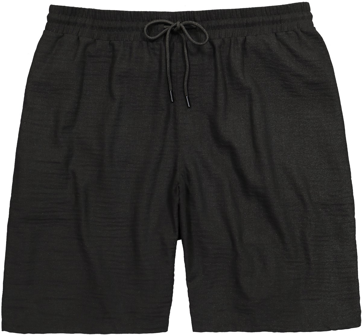 STHUGE - Heren - bermuda mousseline elastische band Relaxed Fit tot 8XL - Zwart - Maat 8XL