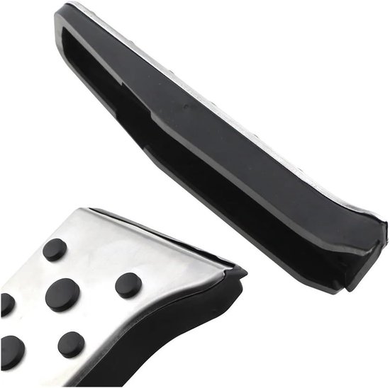 Pedaal Set - Auto Accessoires - Verbeter Rijervaring - Antislip Oppervlak - Roestvrij Staal - Zilver Zwart — afbeelding 2