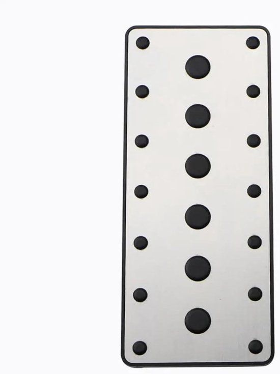 Pedaal Set - Auto Accessoires - Verbeter Rijervaring - Antislip Oppervlak - Roestvrij Staal - Zilver Zwart — afbeelding 3