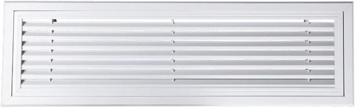 Ventilatierooster - Luchtstroomregelaar - Luchtcirculatie Verbeteren - Verstelbare Dempers - 25x25cm - Wit