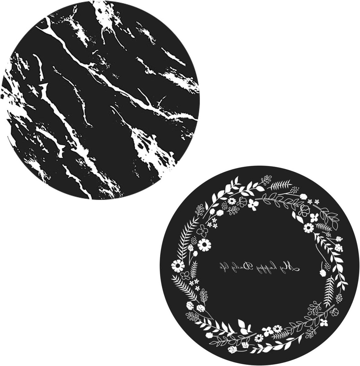 Siliconen Onderzetters - Hittebestendige Pads - Bescherming Kookplaat - Antislip en Wasbaar - 24 cm - Zwart