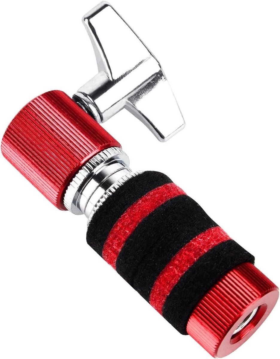 Drum Koppeling - Cimbaal Accessoire - Jazz Drummen - Aluminiumlegering - 6mm Hendel - Rood