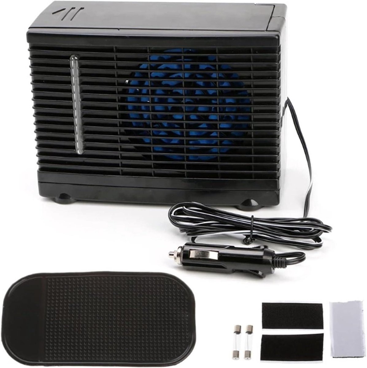 Auto Airco - Draagbare Koeler - Reizen Koel - Verdampingskoeling - 12V - Zwart