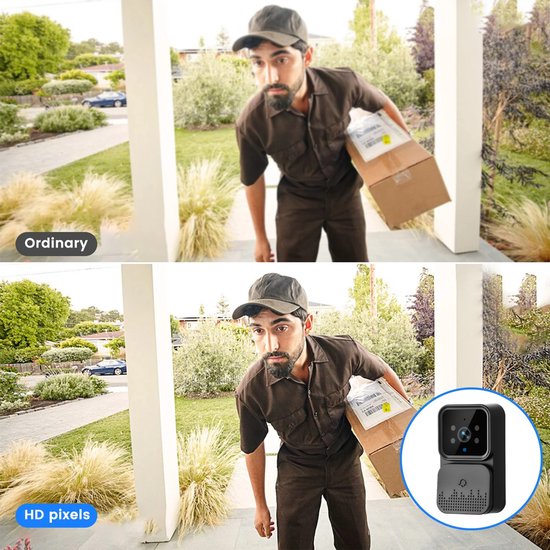 Novari - Video deurbel - Deurbel - Video deurbel met camera - Deurbel draadloos - Deurbel met camera - 4,3 inch IPS scherm - 2.4G — afbeelding 2
