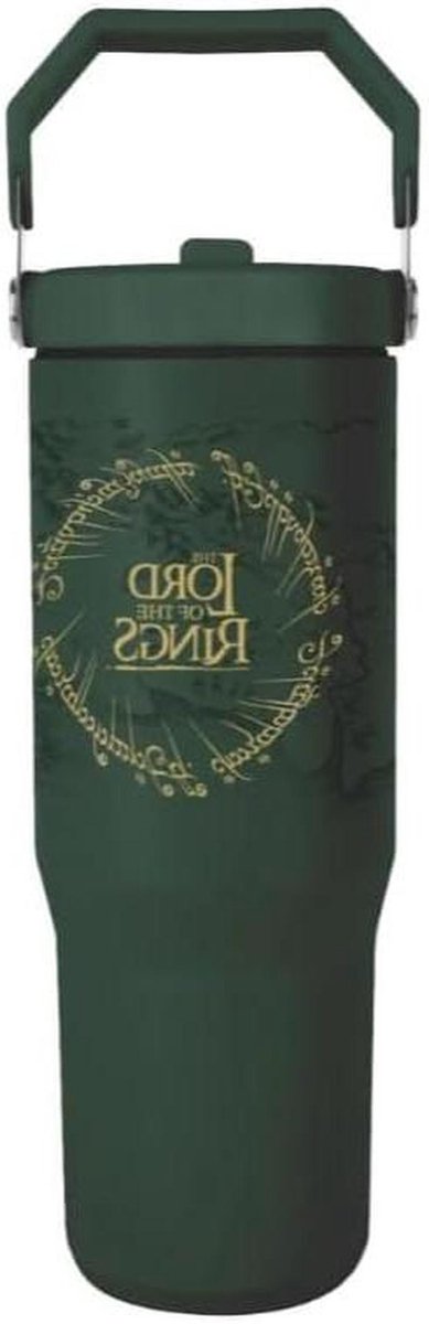 Drankkan - Waterkaraf Serveertrechter - Dranken Serveren - Gegraveerde Kaart - 1 Liter - Metaal