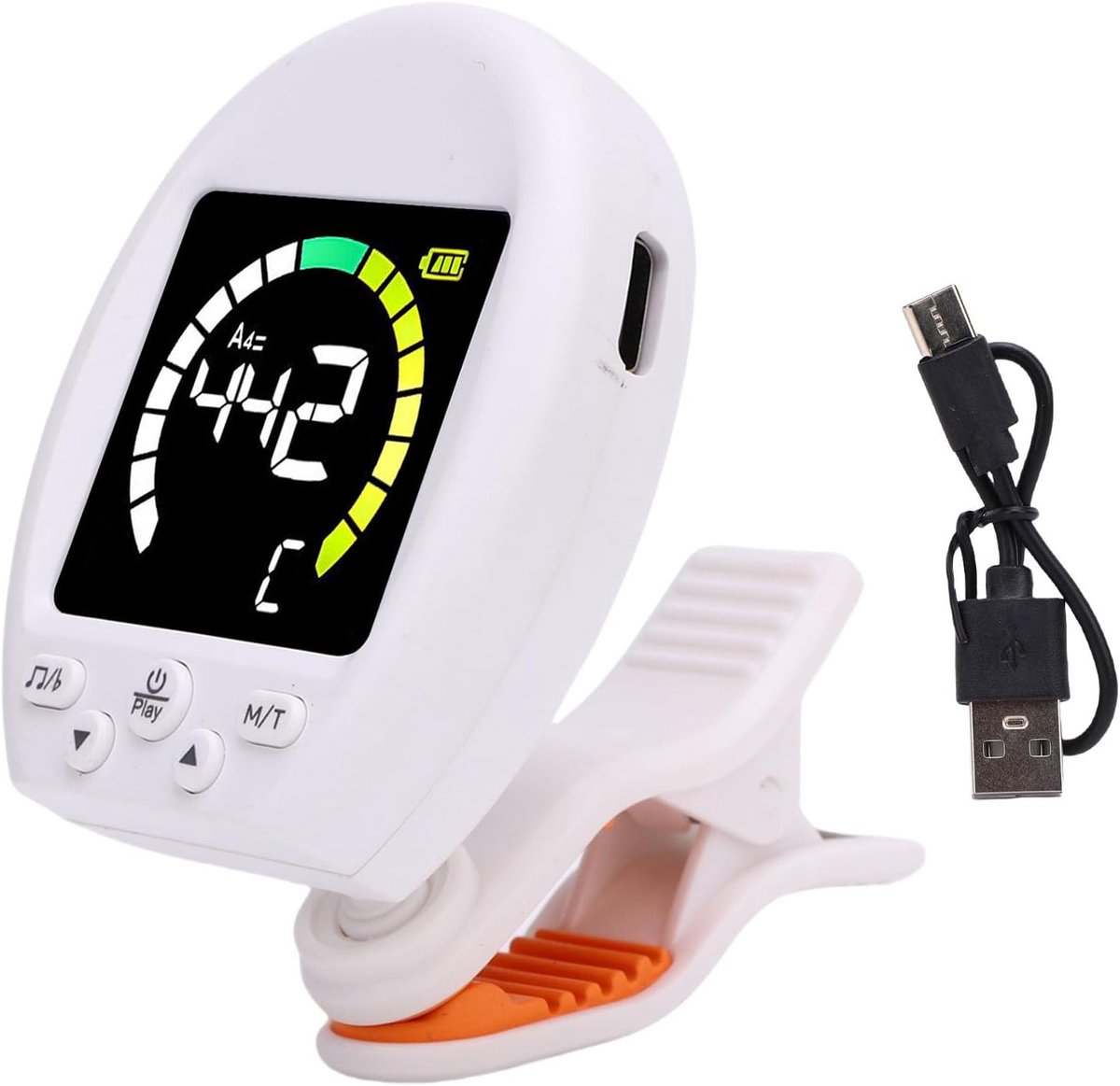 Metronoom Tuner - Muziek Hulp - Instrument Stemmen - Alles-in-één Apparaat - 30-280 BPM - Wit