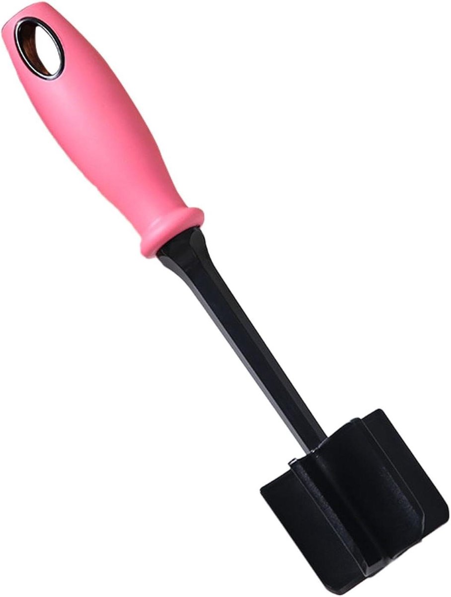 Handmatige Vleesmolen - Keuken Hakker - Snel Gehakt Maken - Hittebestendig Materiaal - 27.5 cm - Roze