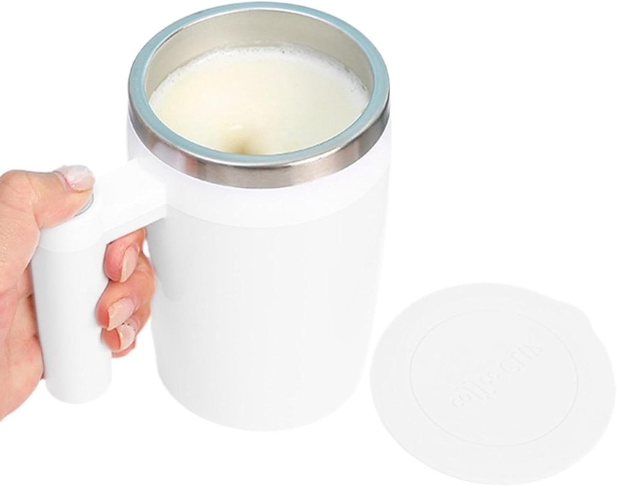 Automatische Roerbeker - Mix Mok - Dranken Mengen - Magnetische Technologie - 380 ml - Wit