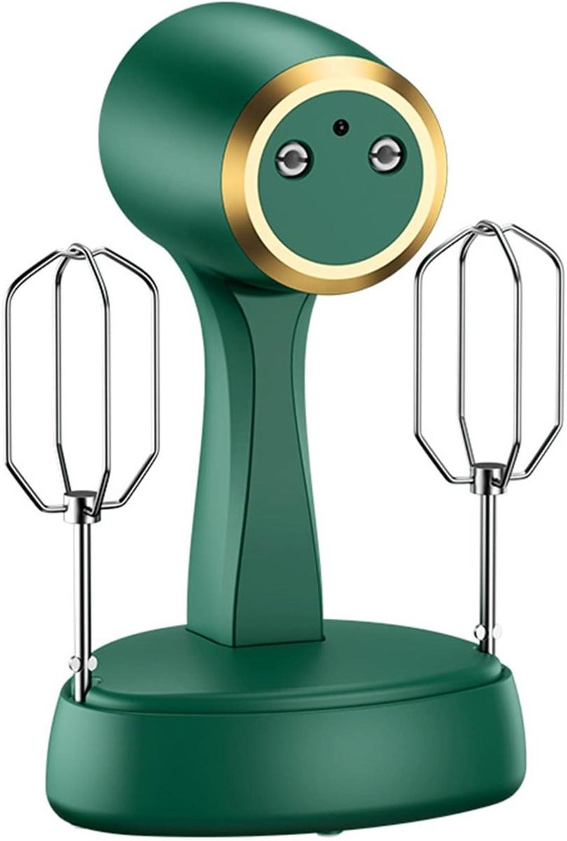 Keuken Eiklopper - Hand Garde - Bakken en Mixen - Draadloos Ontwerp - 4 Snelheden - Groen