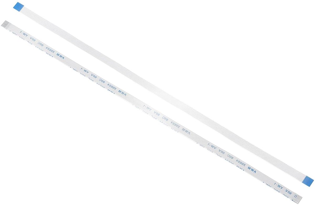Platte Kabel - Flexibel Lint - Elektronica Reparatie - Type A Versterkt - 5 Stuks 200mm - Blauw