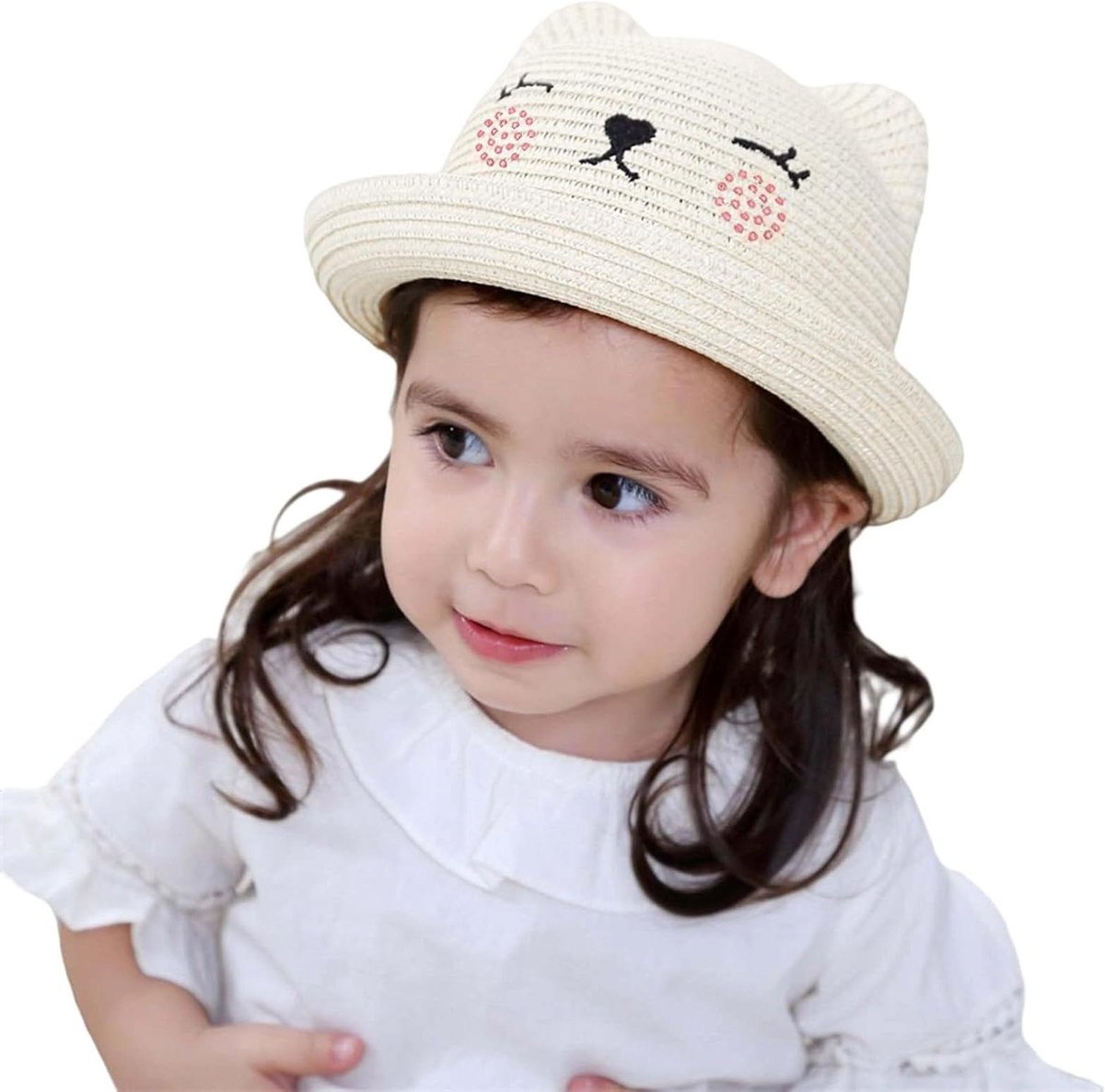 Kinder Zonnehoed - Babymutsje Meisjes - Zomerse Bescherming - Schattig Ontwerp - One Size - Meerdere Kleuren