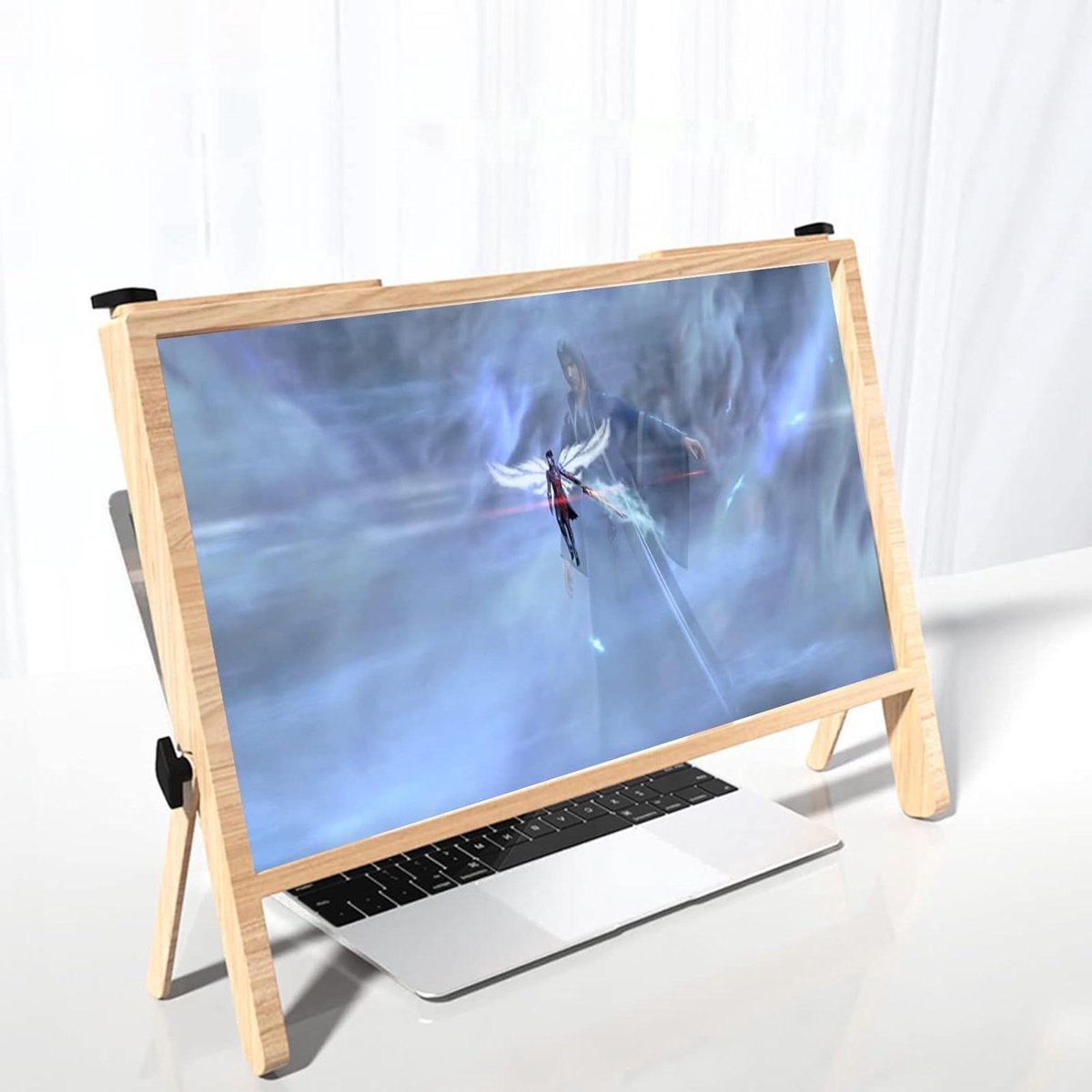 Schermvergroter - Versterker Desktop - Films Kijken - Anti Blauw Licht - 21 Inch - Houtkleur