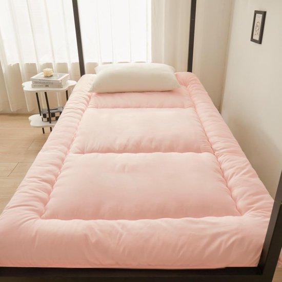 Dikke Futonmatras - Vloermatras Opvouwbaar - Comfortabel Slapen - Ademend en Zacht - 90 x 190 cm - Groen — afbeelding 3