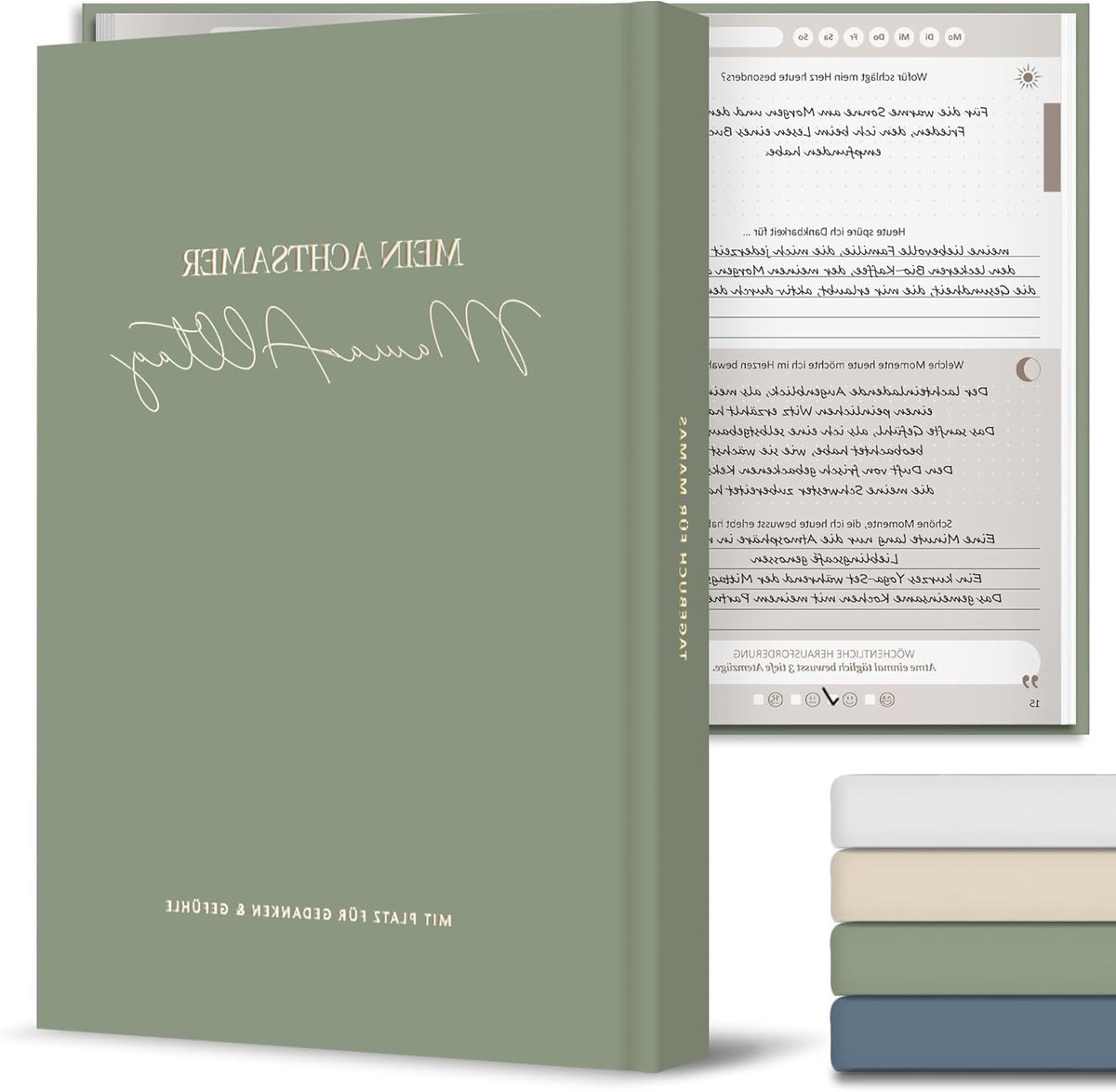 Dagboek met Complex Patroon in Groen - Perfect voor Persoonlijke Aantekeningen en Creatieve Ideeën